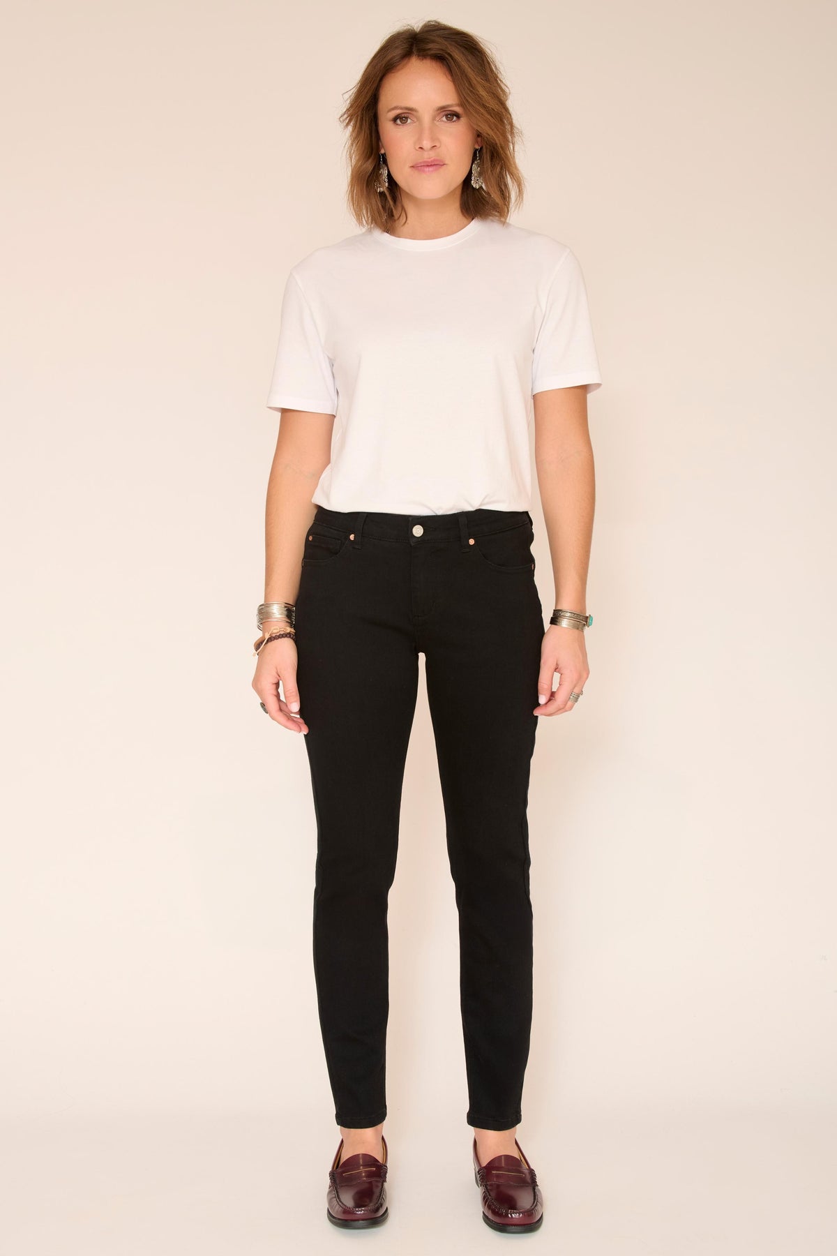 Jean - THE BARDOT POWER STRETCH-BLACK - RINSE WASH