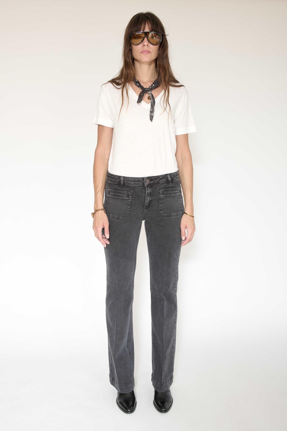 Jean - THE DIANA PACIFIC DRILL-BLACK