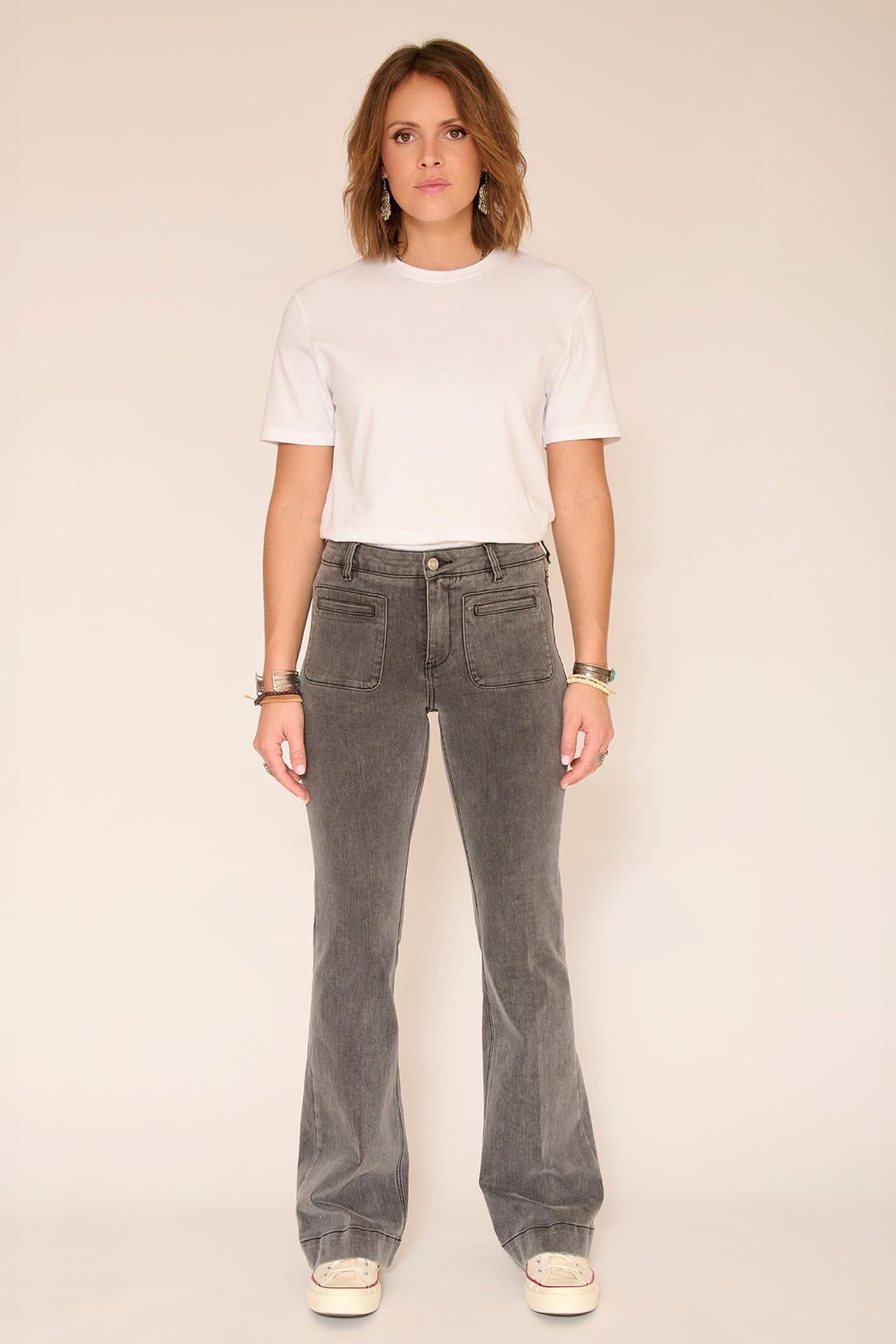 Jean - THE DIANA POWER STRETCH-GREY - KURT WASH