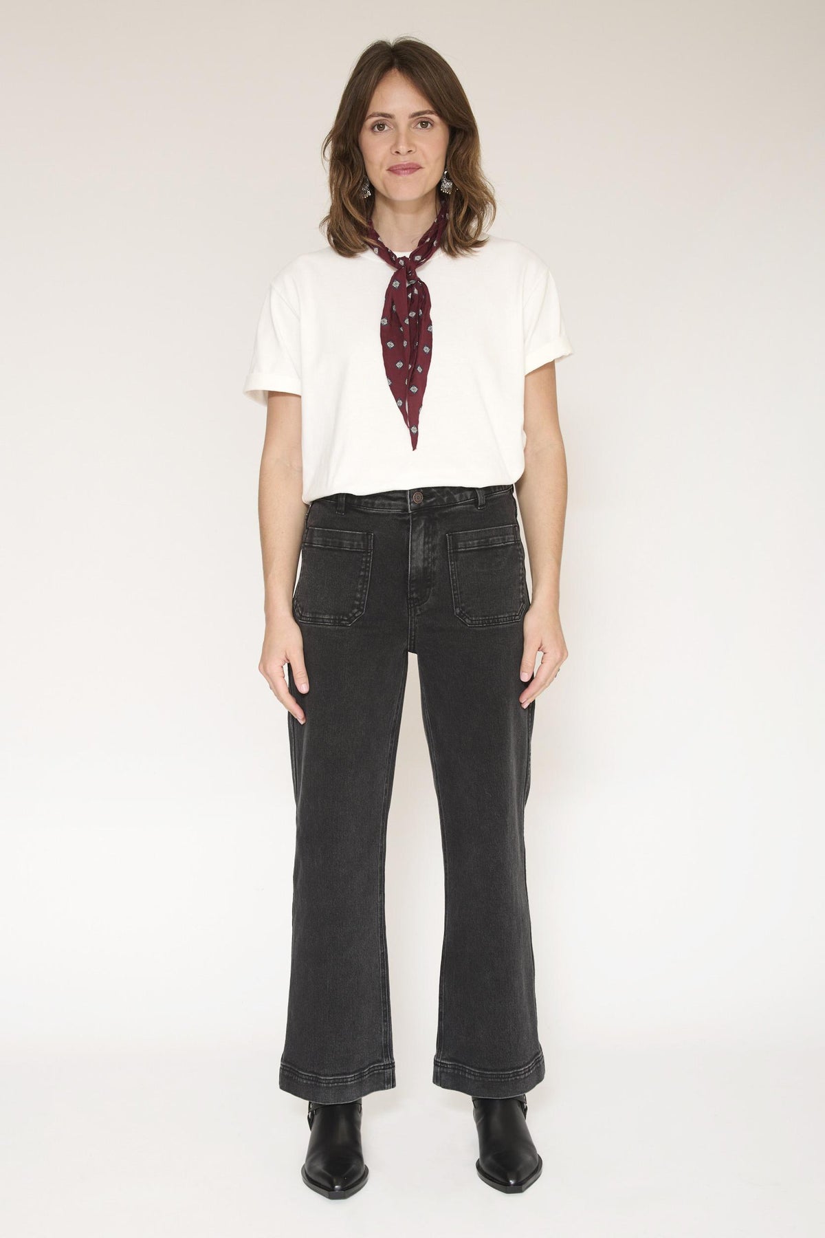 Jean - THE FRIDA PACIFIC DRILL-BLACK