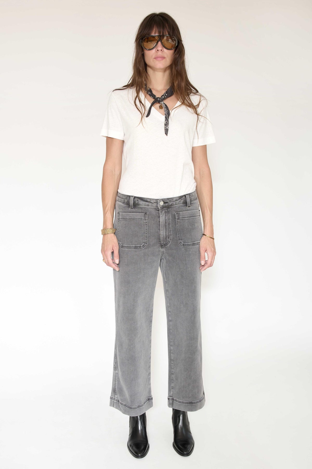 Jean - THE FRIDA POWER STRETCH-GREY - KURT WASH