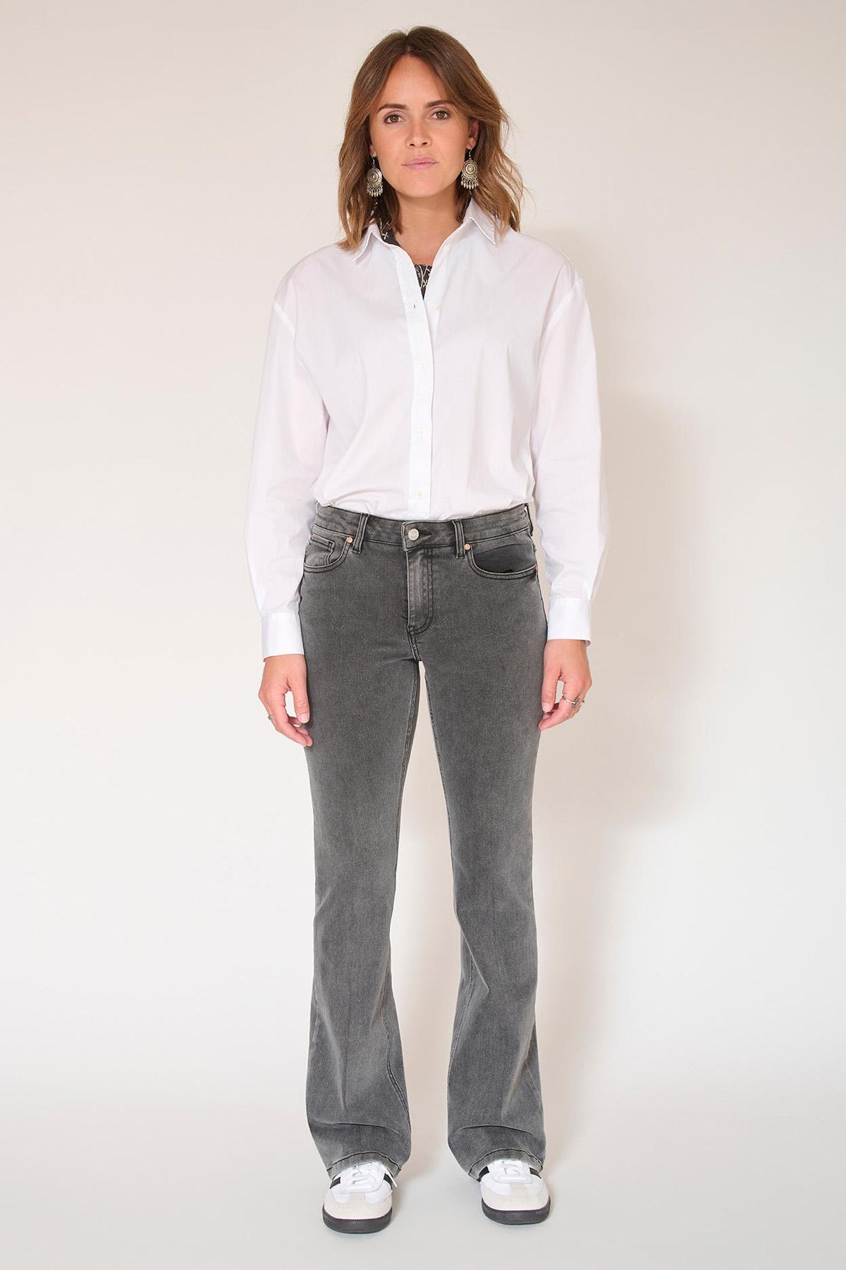 Jean - THE HARLEY POWER STRETCH-GREY - KURT WASH