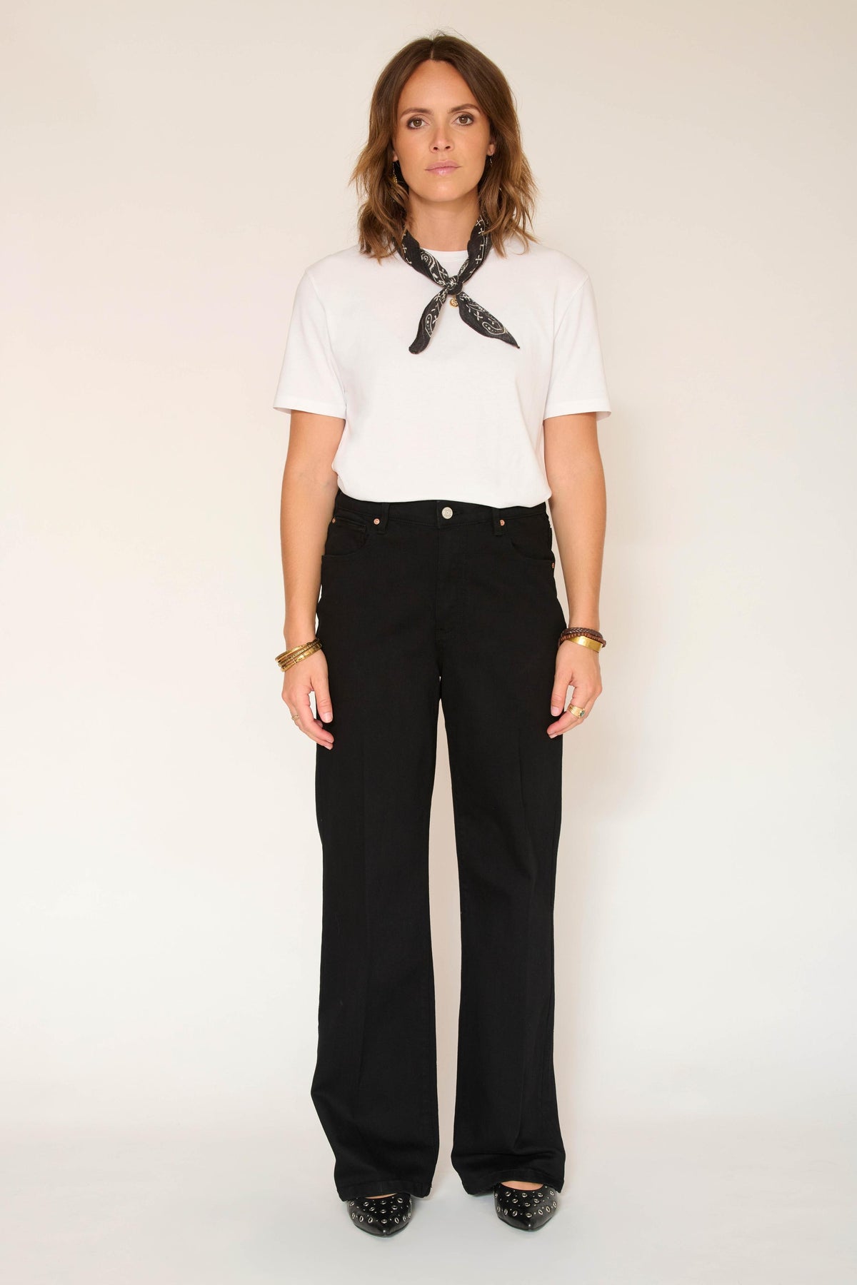 Jean - THE JAGGER POWER STRETCH-BLACK - RINSE WASH