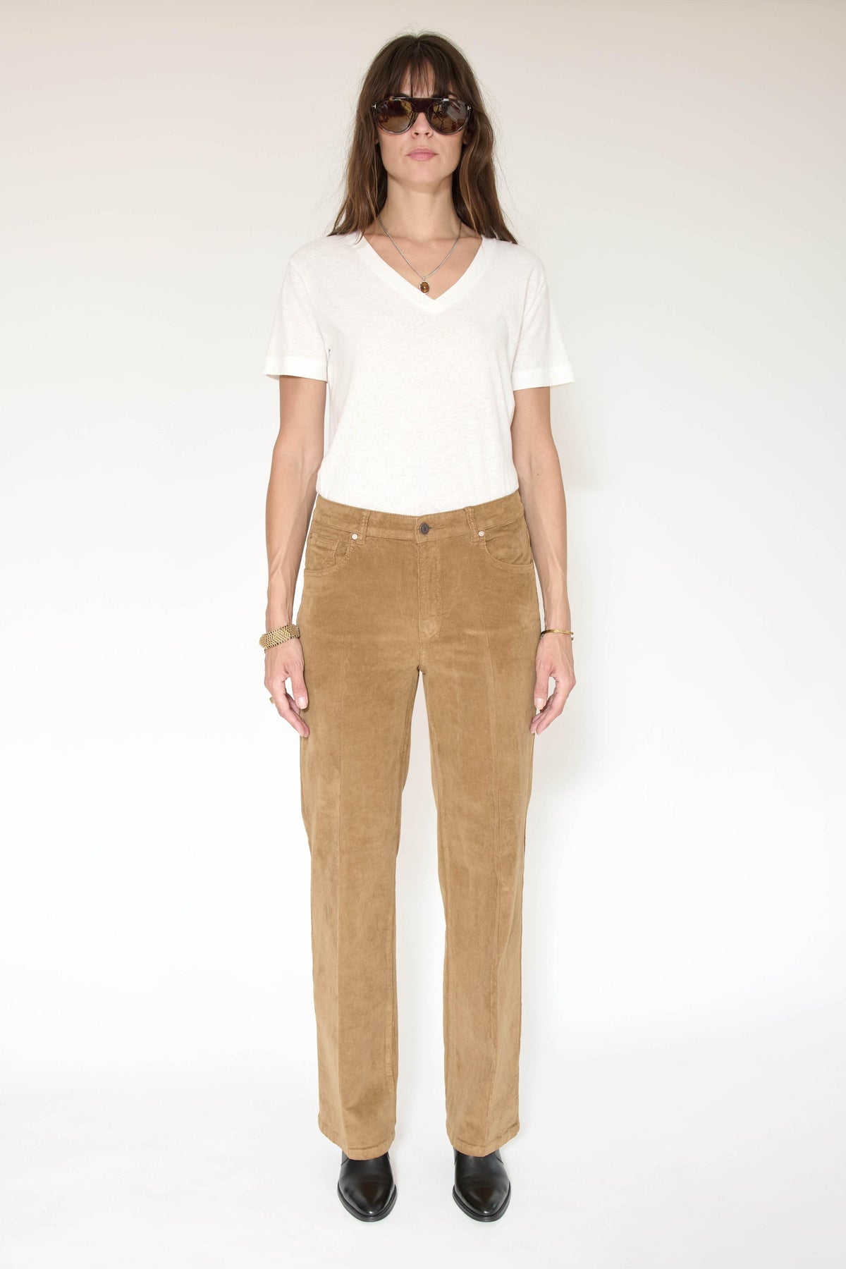 Pantalon - THE JAGGER VELVET-CACAO