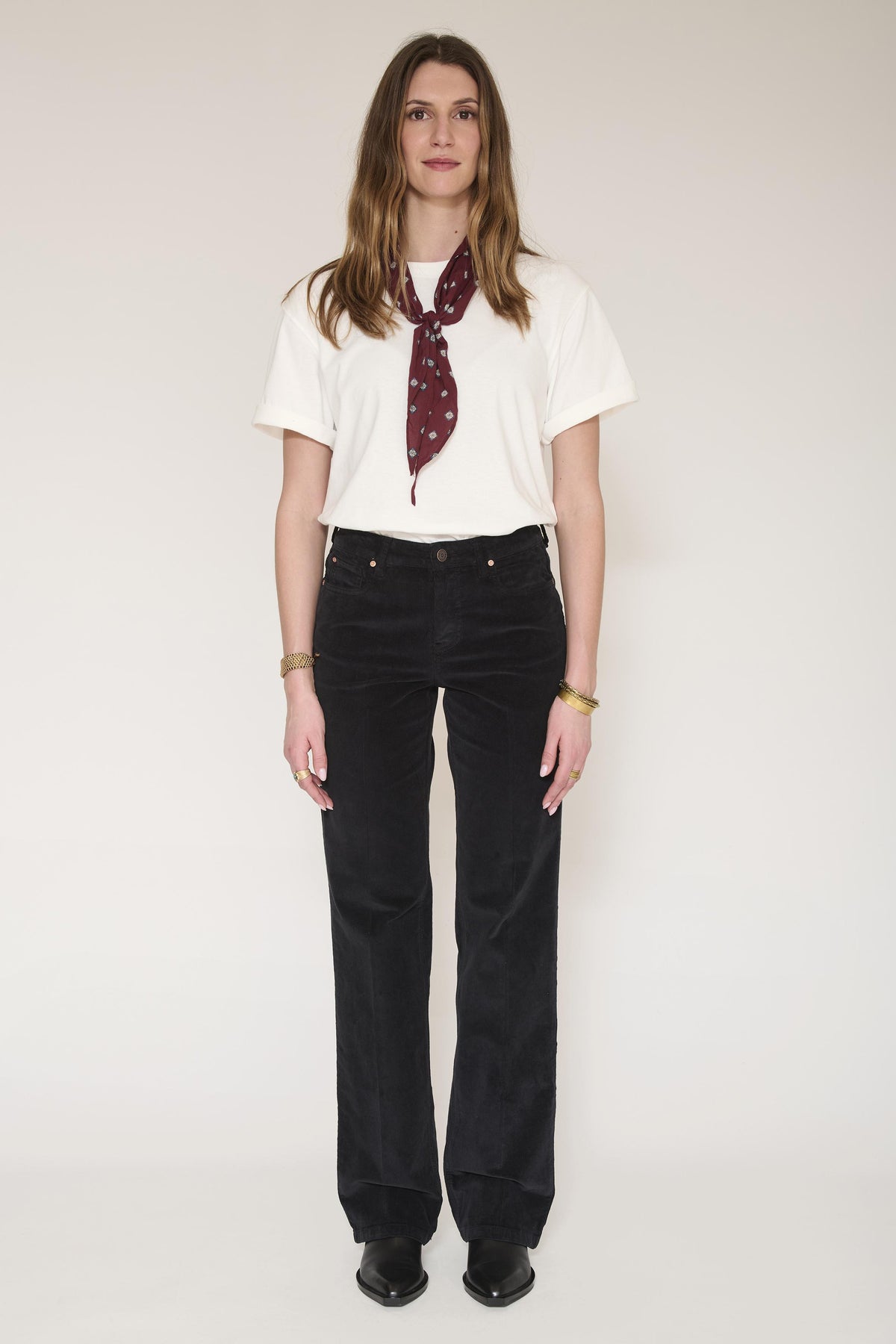 Pantalon - THE MERCURY VELVET-BLACK