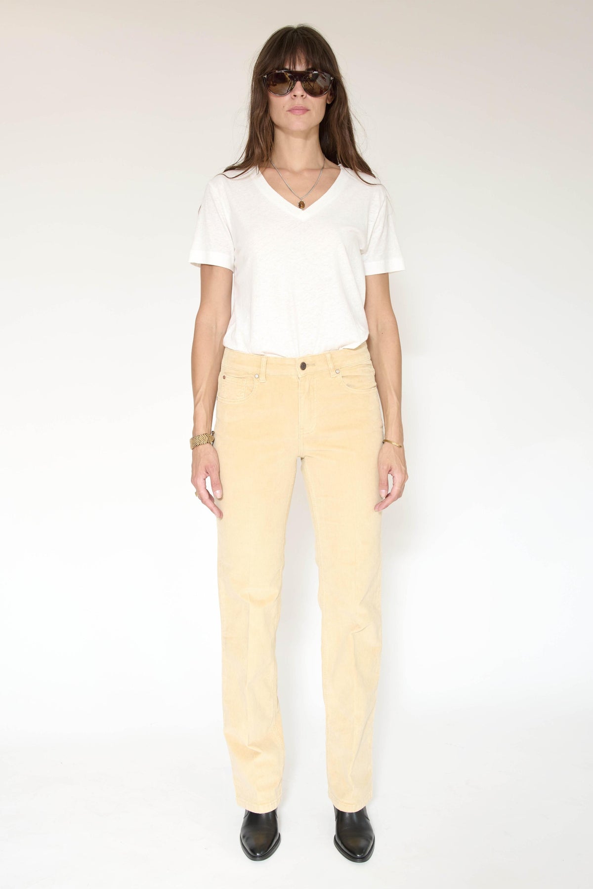 Pantalon - THE MERCURY VELVET-VANILLE