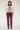 Pantalon - THE LINDA VELVET-GRENAT